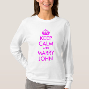 Camiseta Fique calmo e Casado John Shirt