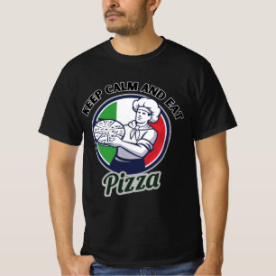 Camiseta Fique Calmo E Coma Pizza