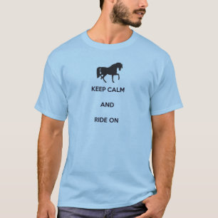 Camiseta Fique calmo e corra