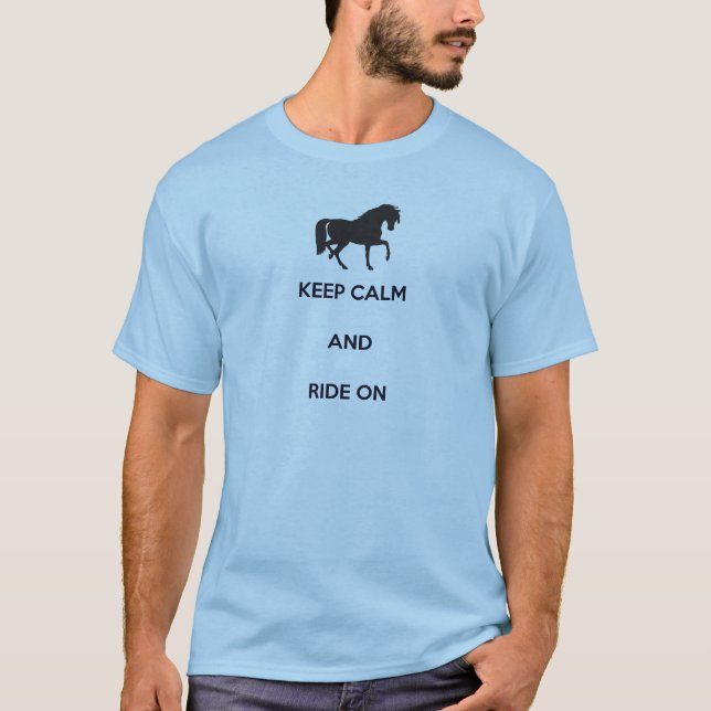 Camiseta Fique calmo e corra (Frente)