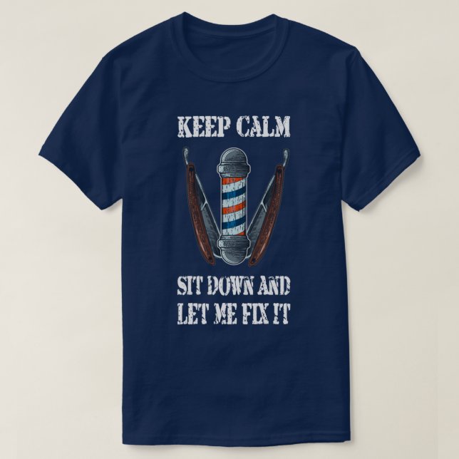 Camiseta Fique Calmo E Deixe-Me Corrigi-Lo 3 (Frente do Design)