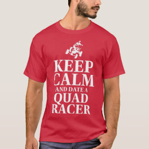 Camiseta Fique Calmo E Encontre Um Cavaleiro De Quad Bike Q