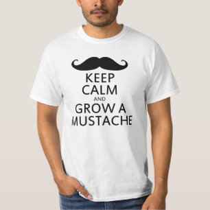 Camiseta Fique calmo e faça crescer um bigode