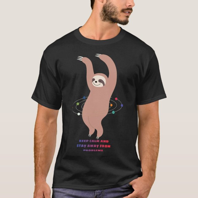 Camiseta Fique Calmo E Fique Longe De Problemas Com A Lama (Frente)