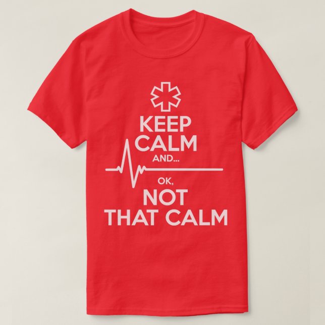 Camiseta Fique Calmo E Ok (Frente do Design)