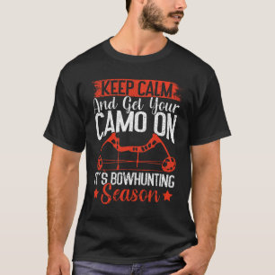 Camiseta Fique calmo e pegue seu camo no mar que está atrap