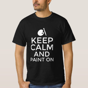 Camiseta Fique calmo e pinte