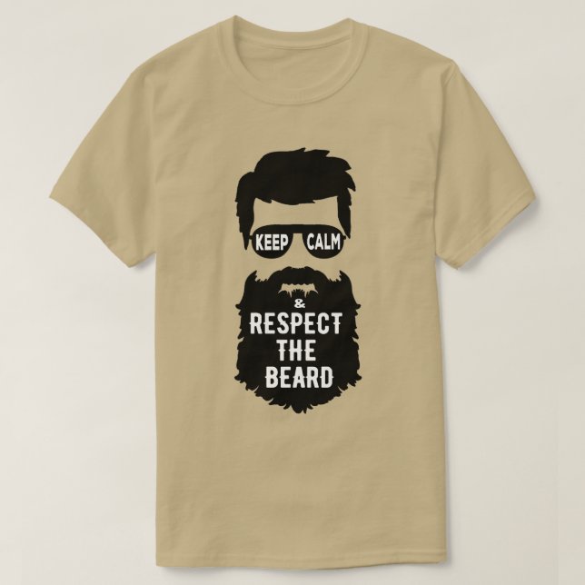 Camiseta Fique Calmo E Respeite A Barba Mana T (Frente do Design)