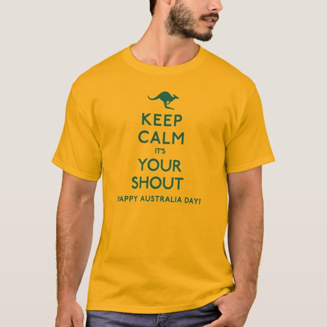 Camiseta Fique calmo É seu grito (Frente)