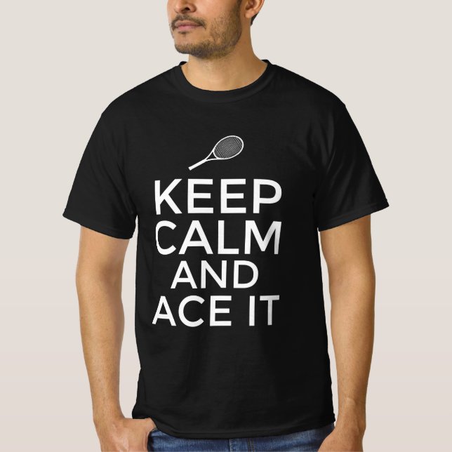 Camiseta Fique calmo e siga-o (Frente)