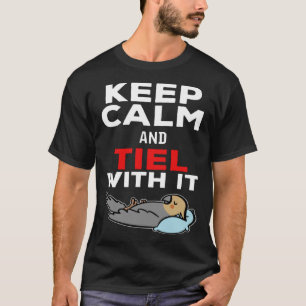 Camiseta Fique calmo e Tiel com ele, Papagaio Cockatiel