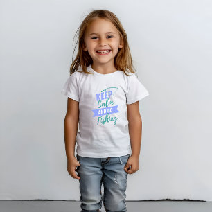 Camiseta Fique calmo e vá pescar