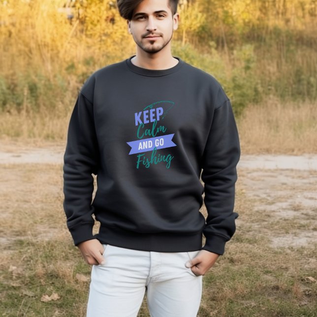 Camiseta Fique calmo e vá pescar (Criador carregado)