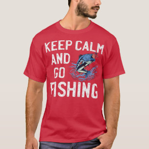 Camiseta Fique calmo e vá pescar Premium