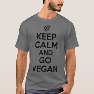 Camiseta Fique calmo e vá vegan