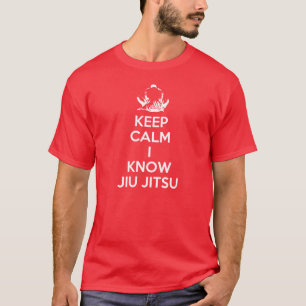 Camiseta Fique calmo - eu conheço Jiu Jitsu