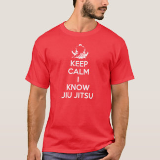 Camiseta Fique calmo - eu conheço Jiu Jitsu