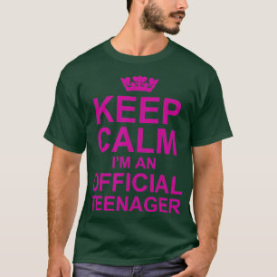 Camiseta Fique Calmo, Sou Um Nager Oficial Engraçado 13 Ano