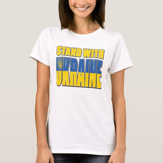 Camiseta Fique com a Ucrânia (Frente)