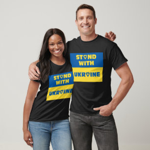 Camiseta Fique com a Ucrânia