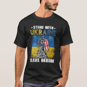 Camiseta Fique Com A Ucrânia Cavaleiro Do Reino Unido Band