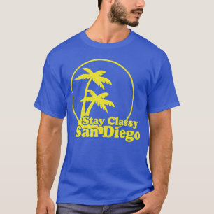 Camiseta Fique com Classe San Diego Anchorman engraçado