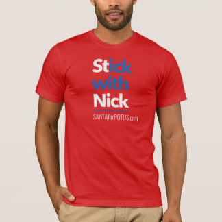 Camiseta "Fique com Nick" unisex Bella Canvas tee