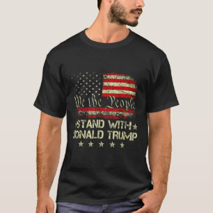Camiseta Fique com o apoio de Donald Trump 2024 Leva a Amér