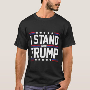 Camiseta Fique Com Trump American Flag Usa Trump Supporter