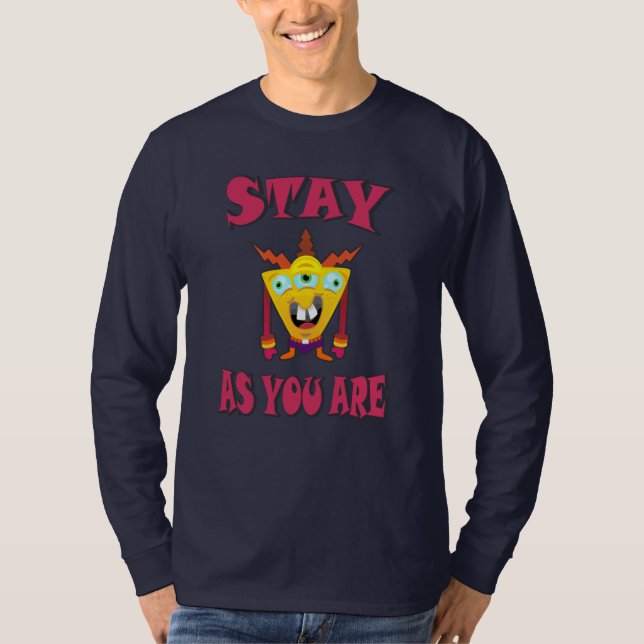 Camiseta Fique como você é (Frente)