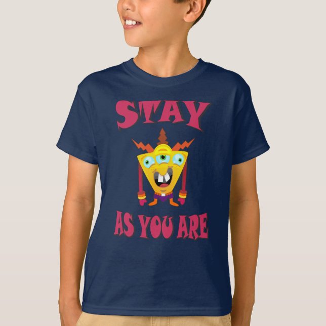 Camiseta Fique como você é (Frente)