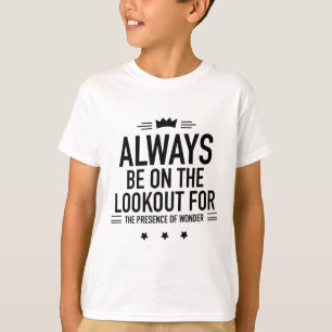 Camiseta Fique de olho preto
