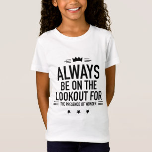 Camiseta Fique de olho preto