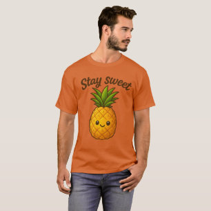 Camiseta Fique doce - Abacaxi bonito