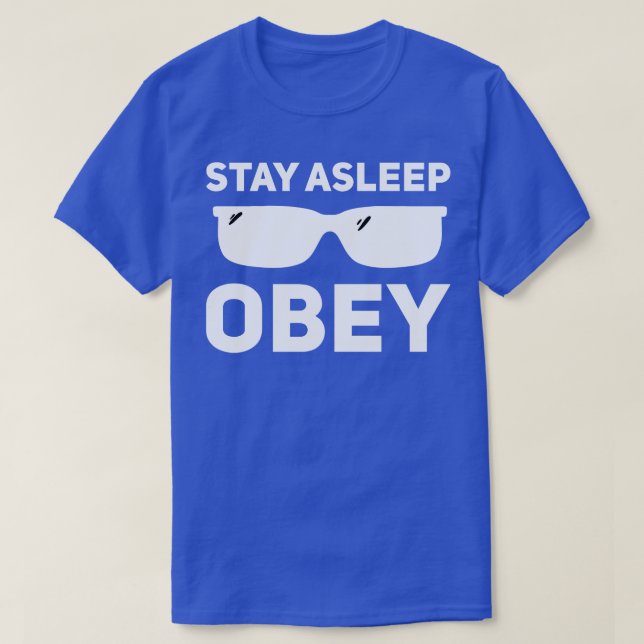 Camiseta Fique dormindo obedecendo (Frente do Design)