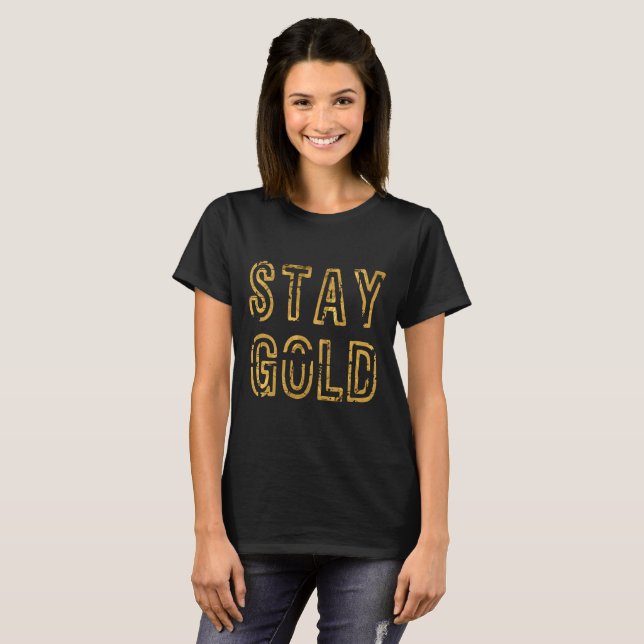 Camiseta Fique Dourado (Frente Completa)