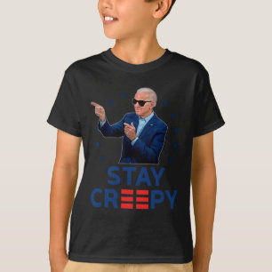 Camiseta Fique Engraçado e Assustador Anti Joe Biden Conser
