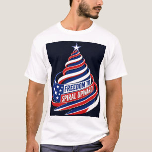 Camiseta Fique ereto e continue subindo com este ousado des