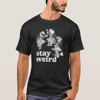 Camiseta Fique Esquisito! Sapos & Cogumelos Fofos Violão Ba