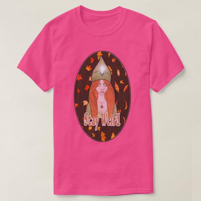 Camiseta Fique estranho (Frente do Design)