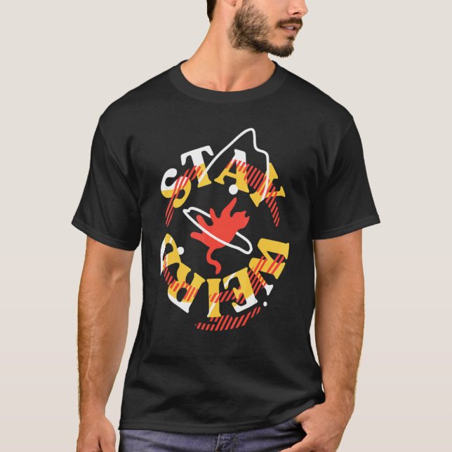 Camiseta Fique Estranho Gato (Frente)