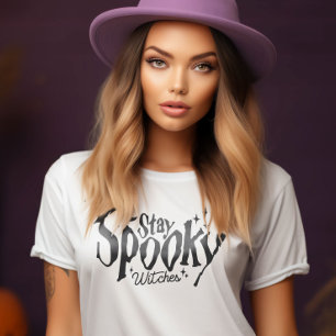 Camiseta Fique Feliz Bruxas Bruxas Bruxas Halloween Engraça