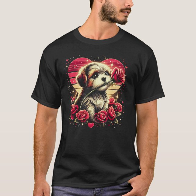 Camiseta Fique feliz. Você será meu cachorro para sempre. (Frente)