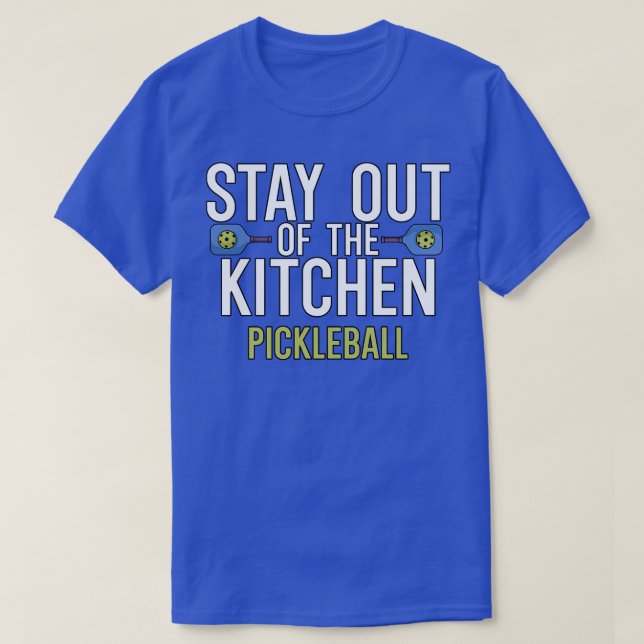 Camiseta Fique fora da cozinha. (Frente do Design)