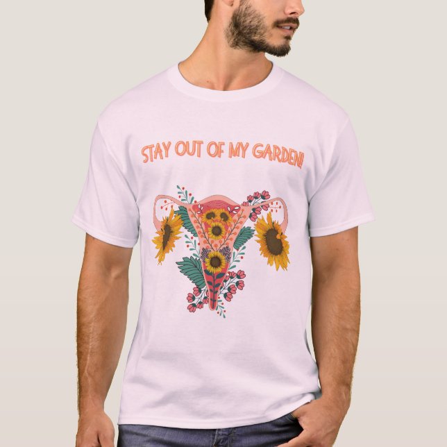 Camiseta Fique fora do meu jardim (Frente)