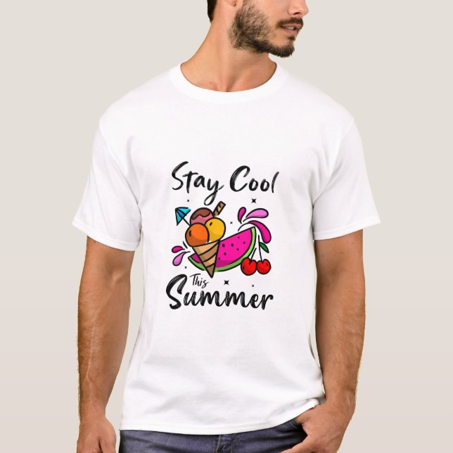  Camiseta Fique Fresco Neste Verão (Frente)