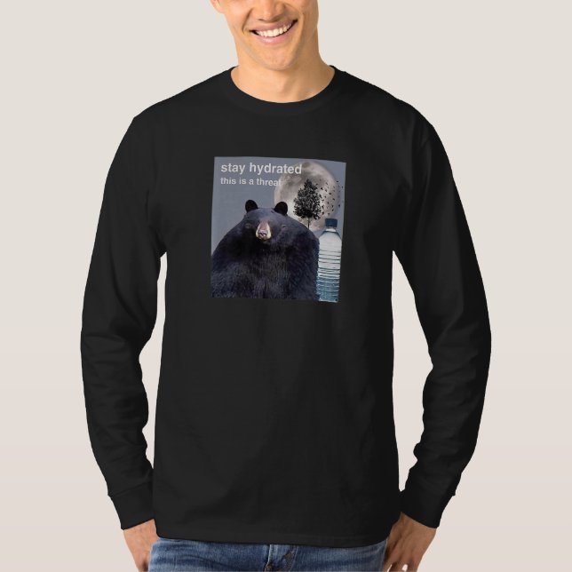 Camiseta Fique Hidrido Este É Um Memória Ameaça (Frente)