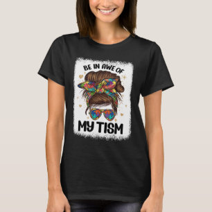 Camiseta Fique impressionado com meu tism Desarrumado engra