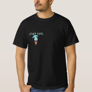 Camiseta Fique Legal Sorvete engraçado do Kawaii