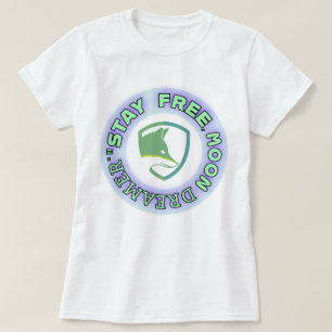 Camiseta Fique Livre Sonhador De Lua phozos frase